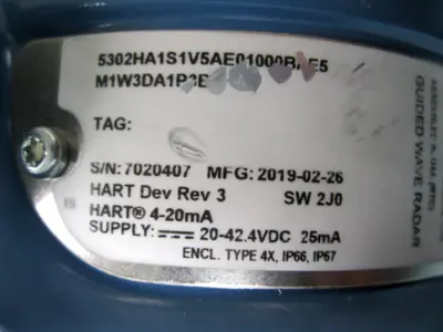 NEW Rosemount 5302 HA1S1V5AE0100BAE5-M1W3DA1P3B3