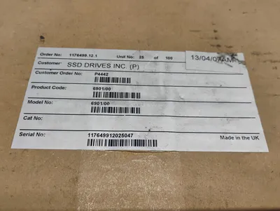 SSD DRIVES 6901/00 Electrical/PLC/Automation | ESS Industrial Equipment Sales (4)