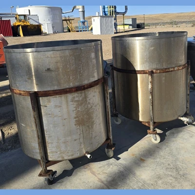 250 Gallon Stainless Steel Open-Top Tanks