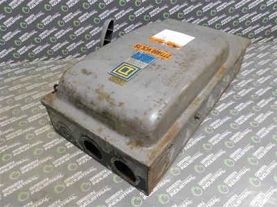 Square D H364 Single Throw Fusible Safety Switch 200 A 600VAC Ser. A1 50HP Used