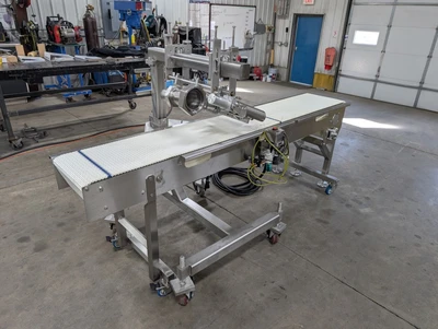Vemag Portable Pneumatic Sheeting Head with KLEENLine Conveyor
