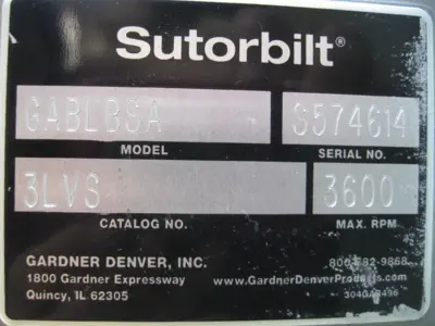 NEW Gardner Denver 3LVS