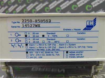 Endress+Hauser rh-plus 2250 Transmitter Module 2250-R5D5S2 Used