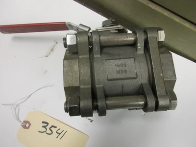 2" Ball Valve, 3 piece, CF8M material, NPT intlet and outlet.