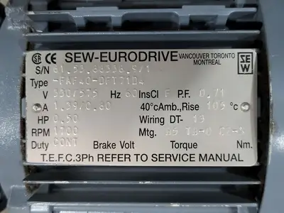 NEW SEW-EURODRIVE FAF40-DFT71D4