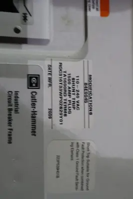 NEW CUTLER HAMMER EATON RDC816T88WP02SS29Y01 / RDC 100K BREAKER STOCK 2306