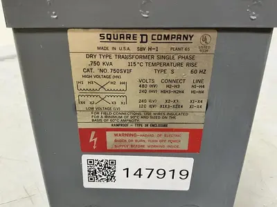 USED SQUARE D SBV H-1