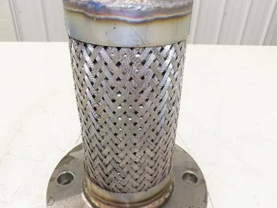 Weldbend 3" NPT x 3" Flanged Stainless Flex Hose Pipe Expansion Joint 4-Bolt 150