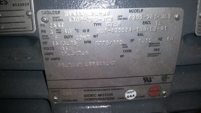 USED NIDEC HVW15PL9C-W8
