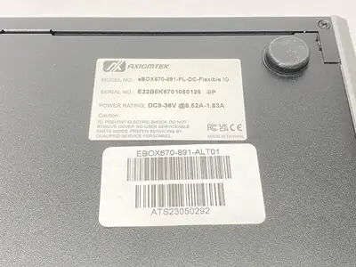 USED AXIOMTEK EBOX670-891-FL-DC