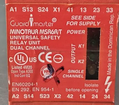Allen-Bradley MSR6R/T Guard Master Minotaur Safety Relay (BIN544)