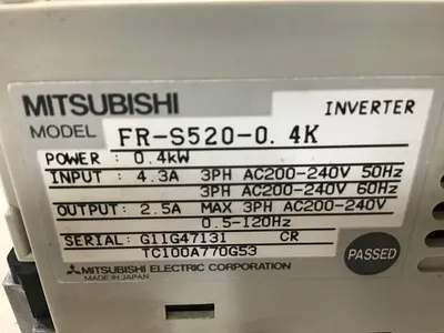 USED MITSUBISHI FR-S520-0.4K