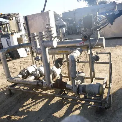 Heat Exchanger, Shell & Tube, S/st, Heat Transfer Pump Skid, (4) Pumps #S744940