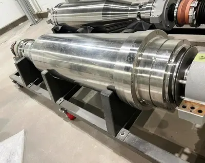 (2) GEA Westfalia ProteinMaster CF 6000 sanitary tricanter rotating assemblies, 316SS.