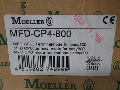 New | in-Stock MOELLER MFDCP4800 PLC Processors Ohio US | HGR 24 #787028