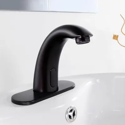5" Automatic Sensor Lavatory Sink Faucet Brushed Nickel - Chrome or Bronze