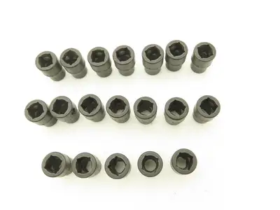 Williams 2M-609 IMP 3/8" Drive 9MM 6 Point Impact Socket Shallow Lot of 19