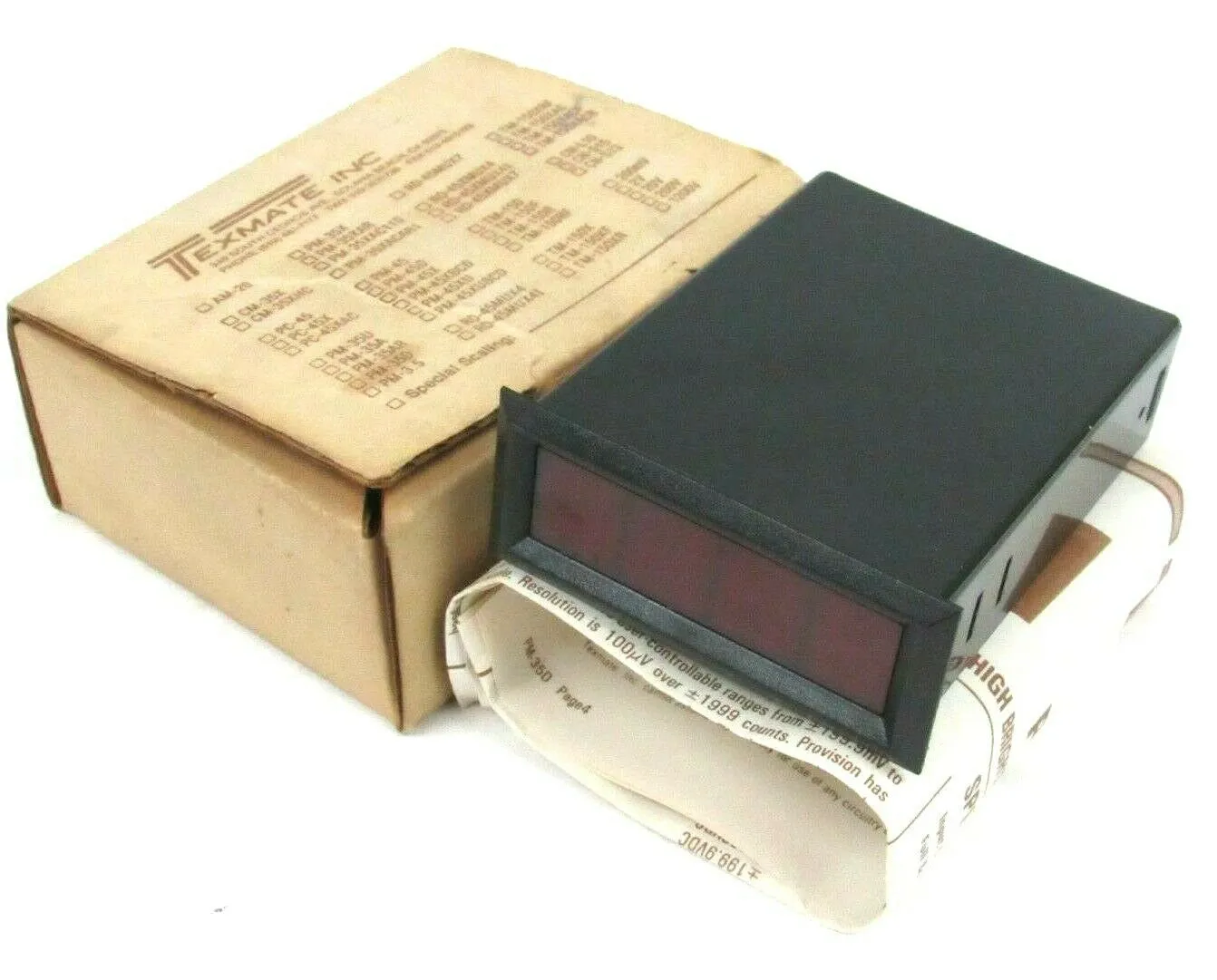 NEW TEXMATE PM-35D DIGITAL PANEL METER PM35D