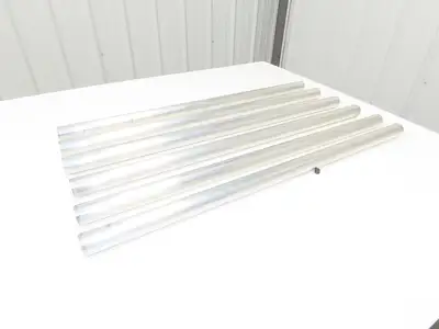 1-1/4"x 36" Sch 40 Aluminum Speed-Rail 1.66" Pipe OD Lot of 6