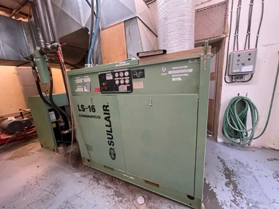 Used SULLAIR LS-16 Rotary Screw & Sliding Vane Air Compressors Ontario CA | Aldan Woodworking Machinery #1233749