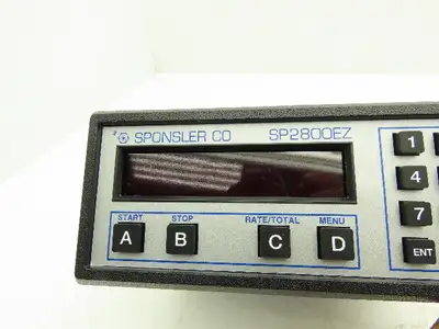 Sponsler SP2800EZ Batch Control 110VAC  3.2VA Input 12-27VDC 250mA Output
