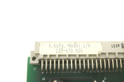 USED SCHLAFHORST ELECTRONICS 139-670-020 BOARD 139670020