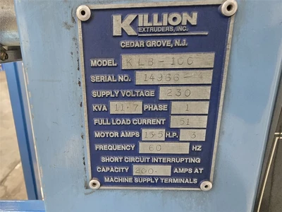 USED KILLION KLB-100