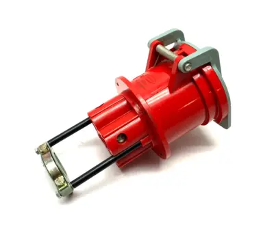 USED HUBBELL HEAVY DUTY IEC PIN & SLEEVE PLUG 3-PHASE 480VAC 60A