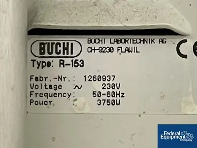 USED BUCHI Buchi RotaVapor Evaporator, Model R 153