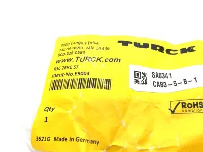 New | in-Stock Turck Eurofast, DeviceNet™ Cable Connector Tee, M12, E9003 Connector Accessories Michigan US | Maverick Industrial Sales #1402118