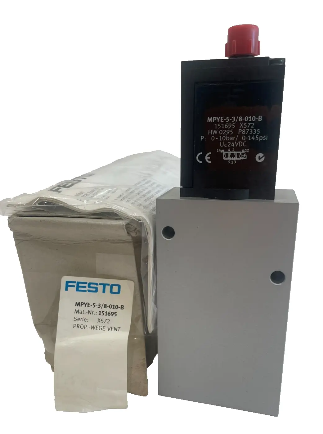 NEW FESTO MPYE-5-3/8-010-B SOLENOID VALVE 151695 MPYE538010B