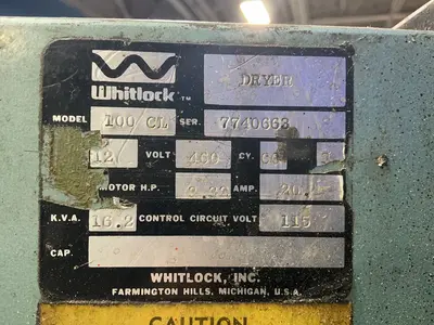 Used WHITLOCK 100 CL Dryers Ohio US | HGR 24 #1566825