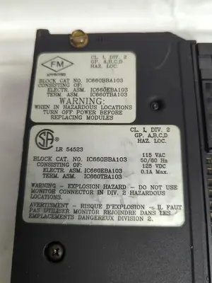 USED GE FANUC IC660BBA103