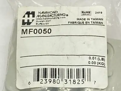 MF0050 | Hammond Manufacturing  Polycarbonate Mounting Feet For RP Series LOT OF 5 - New
