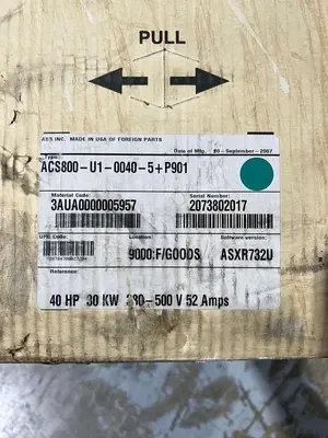 ABB ACS800-U1-0040-5+P901 40HP VARIABLE FREQUENCY DRIVE 40 HP NEW UNIT #CC-06