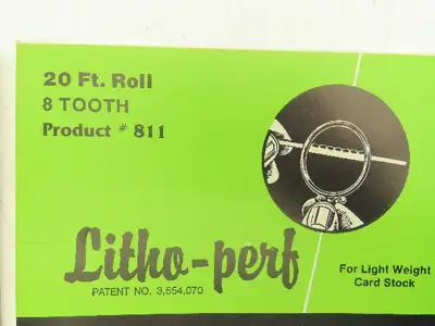 HS Boyd #811 Litho-Perf 20' Roll 8 Tooth Card Side Series Rules Lot of 3