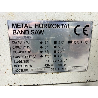 USED BAILEIGH BS-260SA