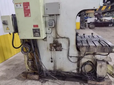 220 TON AIDA MODEL #NC1-200(2) GAP FRAME PRESS, WITH 9.84" STROKE: STOCK #22203