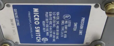 NEW HONEYWELL MICRO SWITCH 102ML1 LIMIT SWITCH