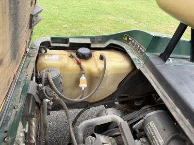 (1) 2015 E-Z-Go golf cart with a Kawasaki gas engine, includes canopy, fold-down windshield, and bal...
