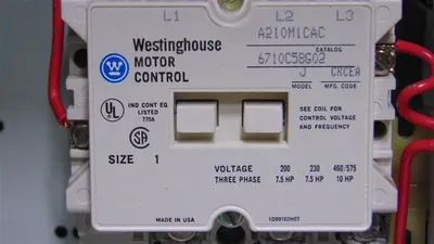 Westinghouse A210J1CAC Size 1 Enclosed Starter Assembly 10HP Used