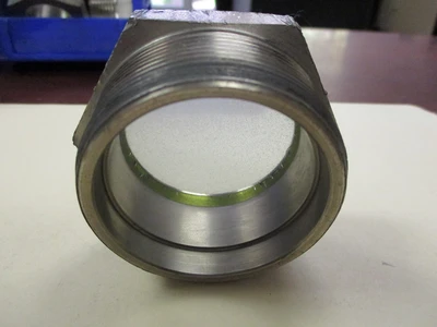 Unused 1 3/8" Steel End See-Thru
