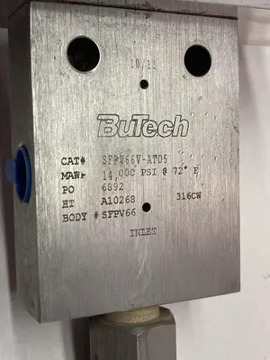 Used BUTECH 60UV66V-AT05 Pump & Valve Parts Ohio US | Surplus Asset Holdings #1247318