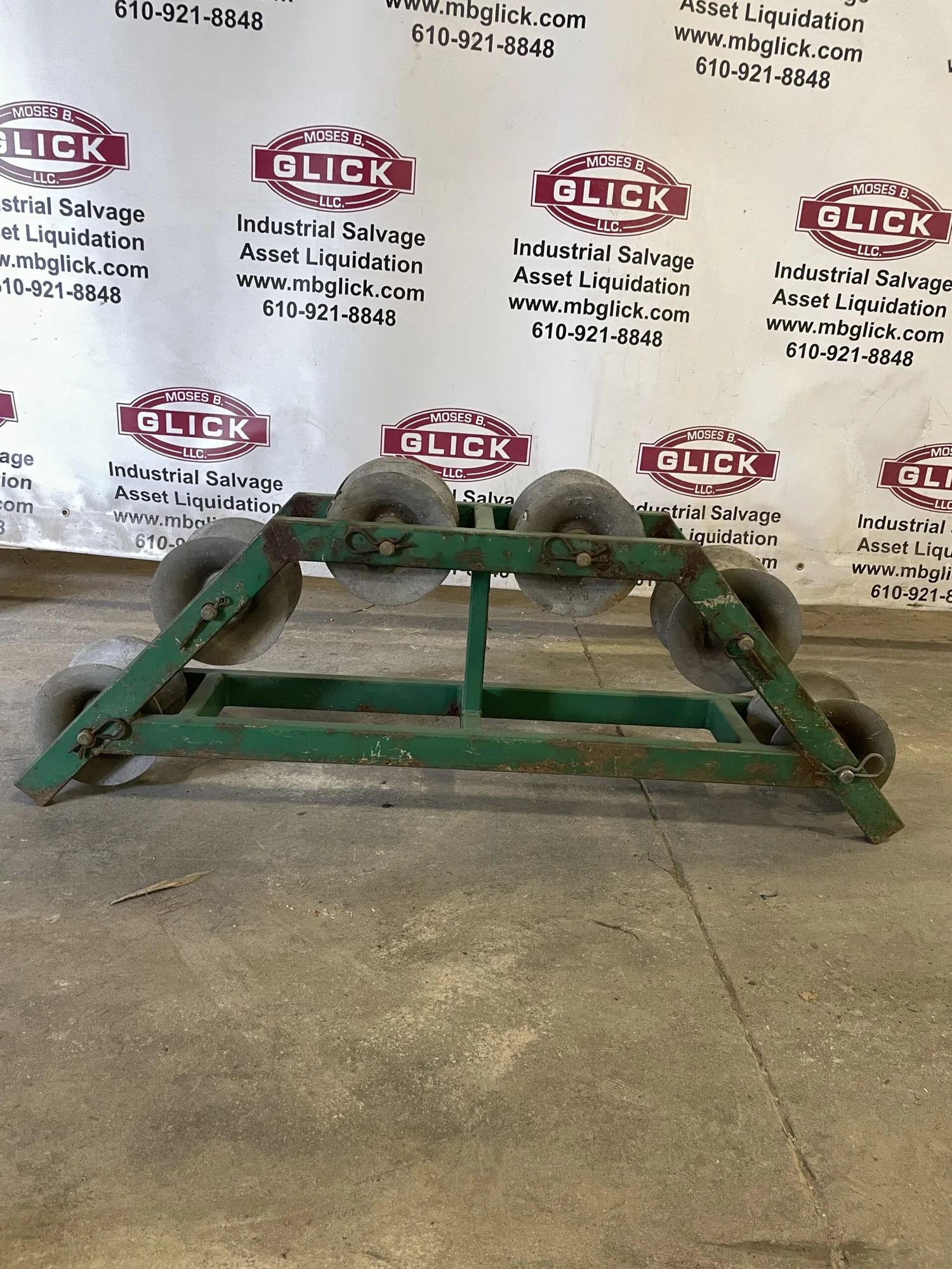 Greenlee 48″ Radius Right Angle Conveyor Sheave w/ 5” x 7” Wheels
