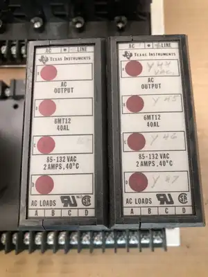 Texas Instruments 6MT 32-bit PLC I/O Logic Interfaces w/ 3 Chassis / 28 Modules