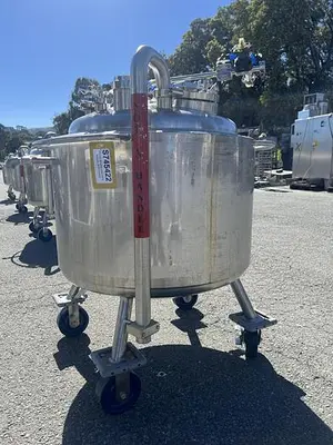 Tank, 40 Gallon (150 Liters), 316L Stainless Steel, Jacketed, 45 PSI Internal #5991208