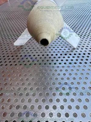 USED CHEMGLASS IMPELLERS W/ GLASS STIRRER SHAFT 30MM , FOR 100 L CHEMGLASS REACTOR 60"