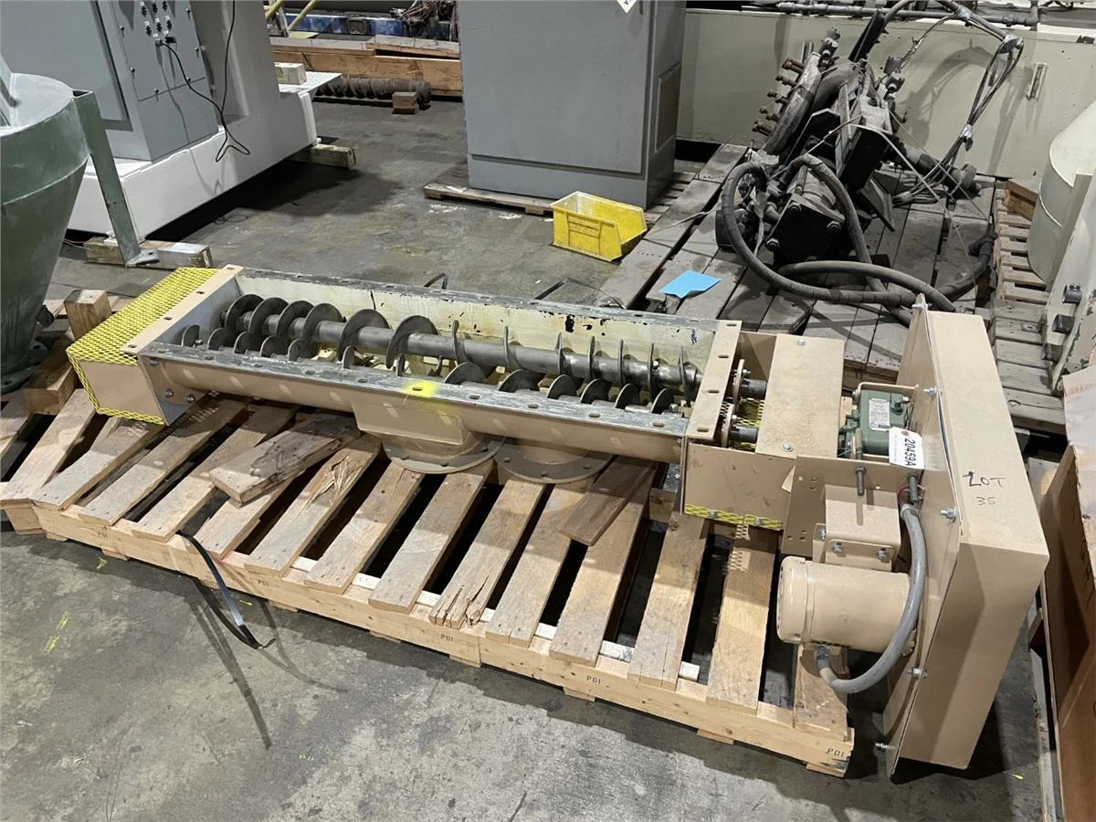 54" L x 6" Dia. Dual Screw Feeder