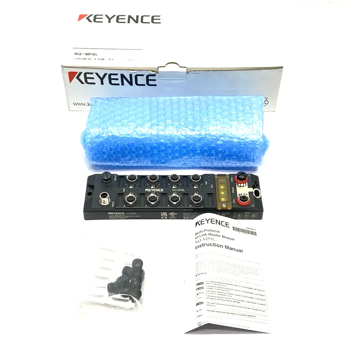 NEW KEYENCE 8-PORT MULTI-PROTOCOL COMPATIBLE IO-LINK MASTER MODULE