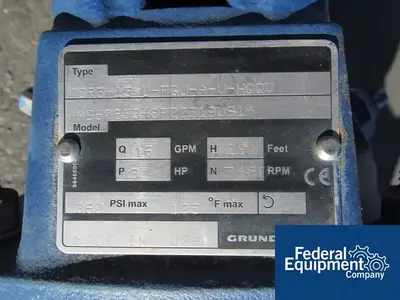 USED Grundfos GRUNDFOS PUMP, TYPE CR3-13, 3 HP